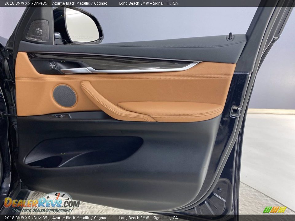 2018 BMW X6 xDrive35i Azurite Black Metallic / Cognac Photo #31