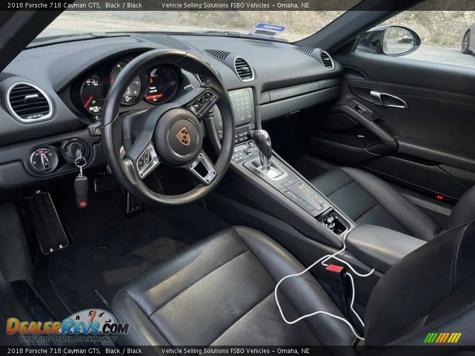 Black Interior - 2018 Porsche 718 Cayman GTS Photo #4