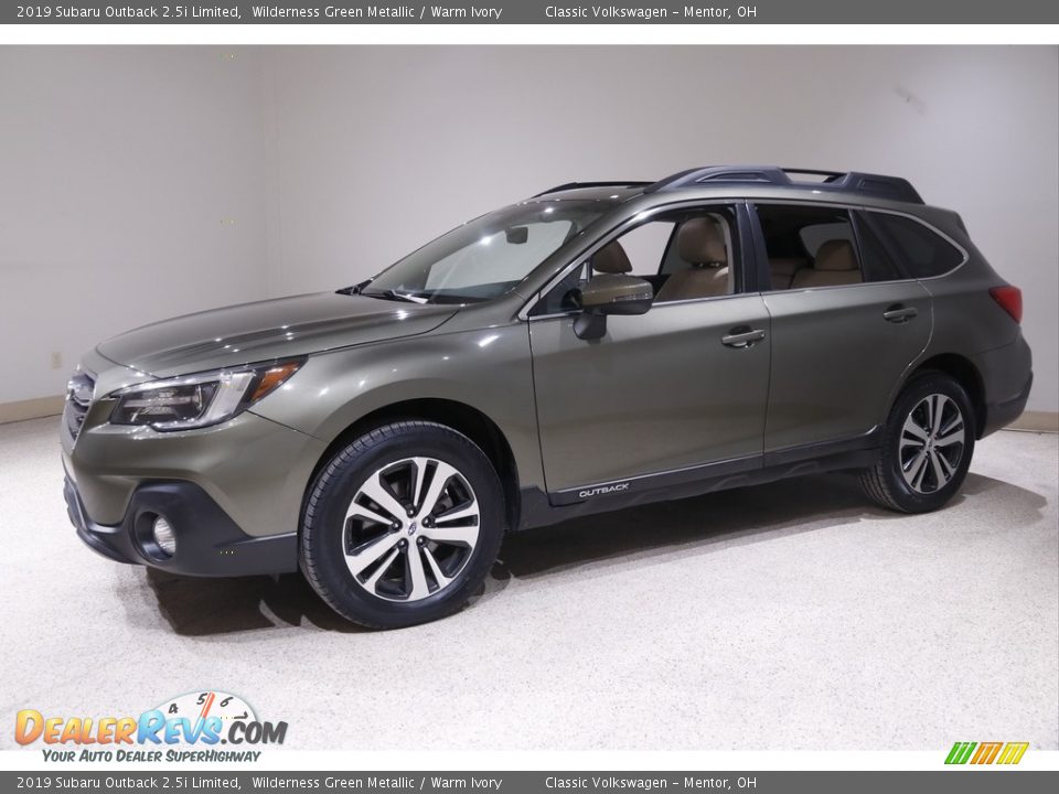 2019 Subaru Outback 2.5i Limited Wilderness Green Metallic / Warm Ivory Photo #3