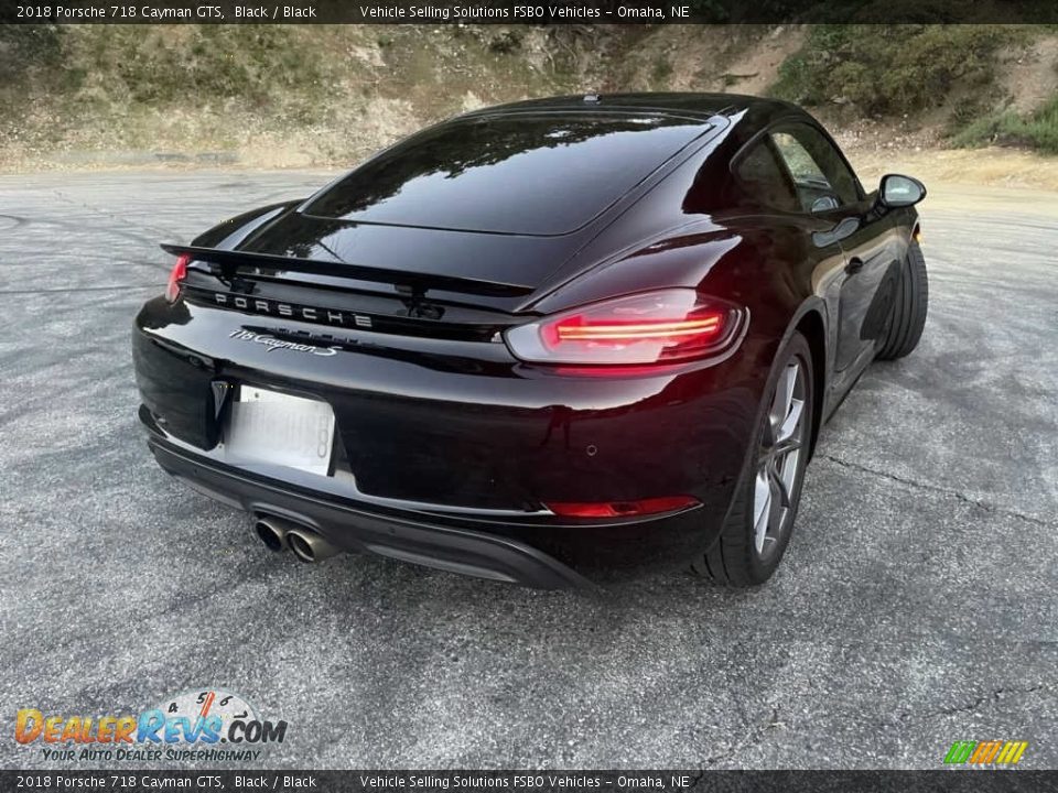 2018 Porsche 718 Cayman GTS Black / Black Photo #8