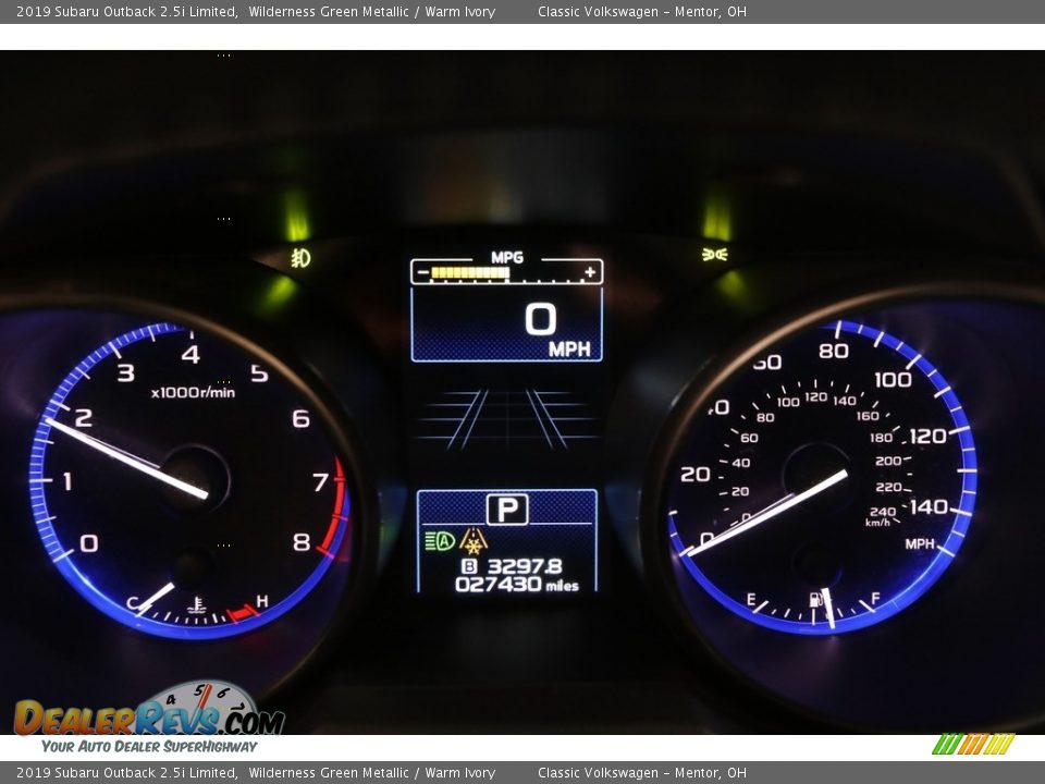 2019 Subaru Outback 2.5i Limited Wilderness Green Metallic / Warm Ivory Photo #8