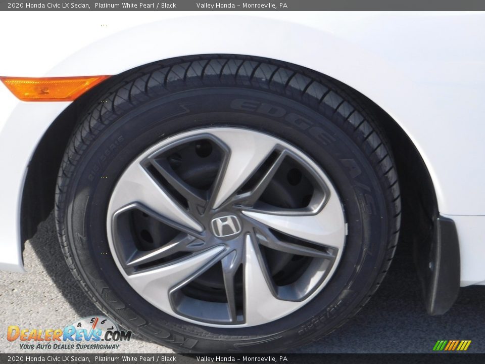 2020 Honda Civic LX Sedan Platinum White Pearl / Black Photo #3