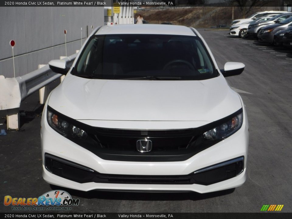 2020 Honda Civic LX Sedan Platinum White Pearl / Black Photo #4
