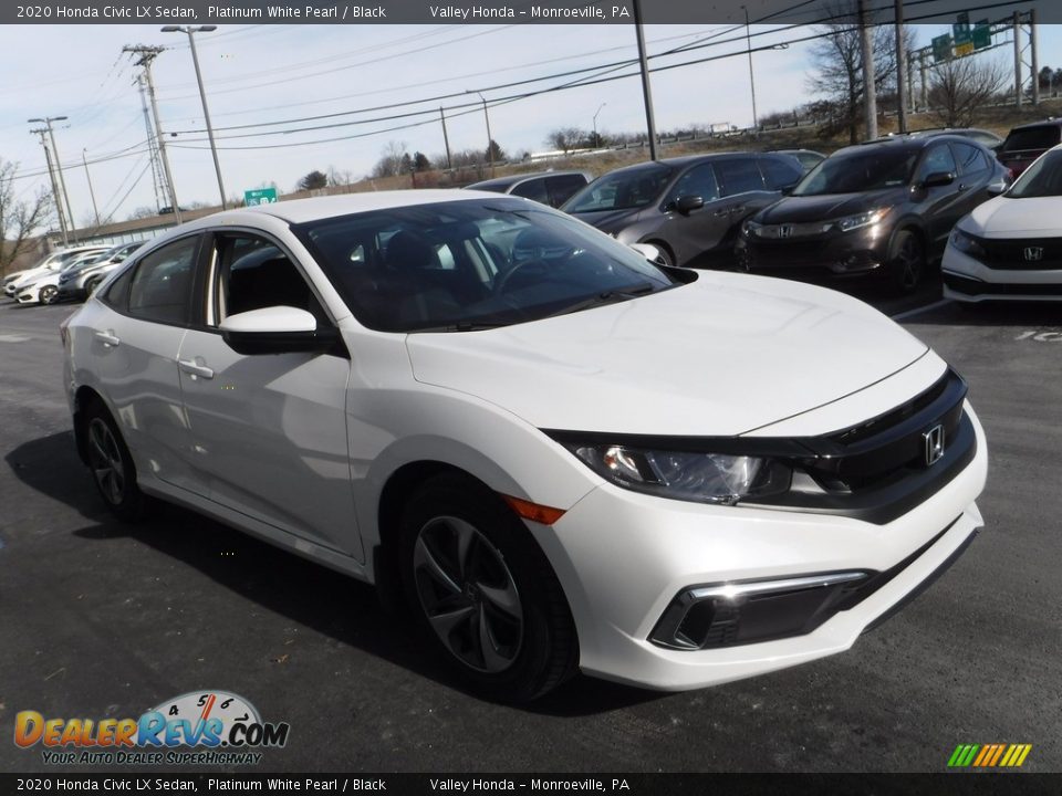 2020 Honda Civic LX Sedan Platinum White Pearl / Black Photo #5