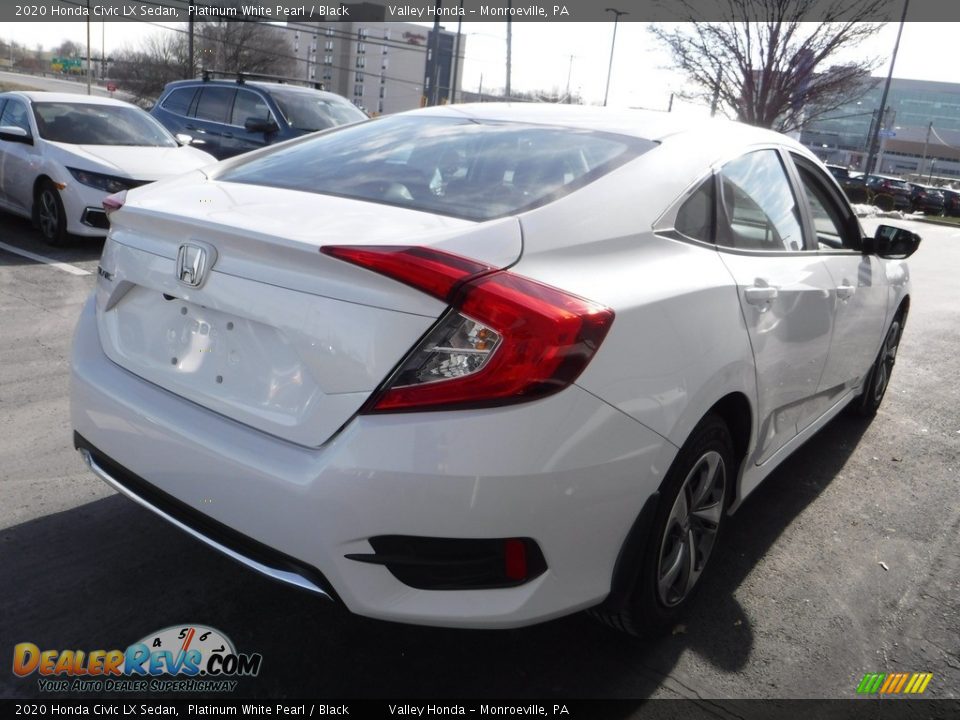 2020 Honda Civic LX Sedan Platinum White Pearl / Black Photo #6