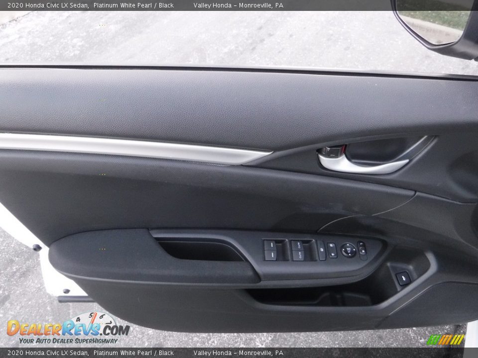 2020 Honda Civic LX Sedan Platinum White Pearl / Black Photo #8
