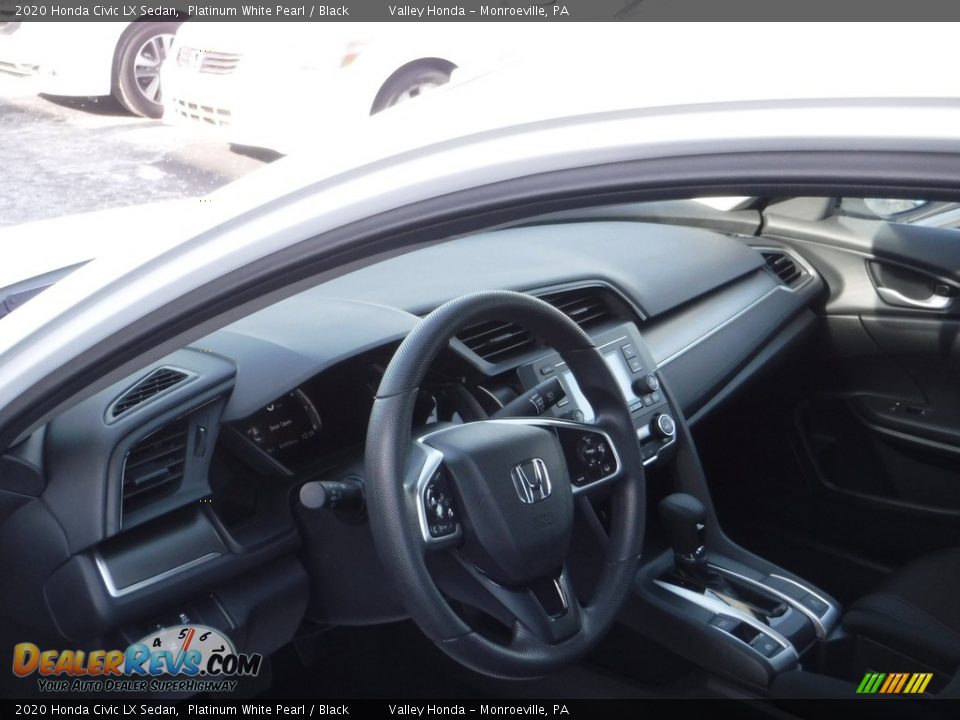 2020 Honda Civic LX Sedan Platinum White Pearl / Black Photo #9
