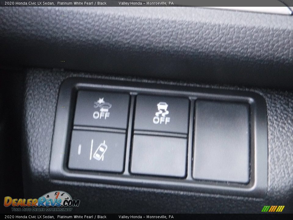2020 Honda Civic LX Sedan Platinum White Pearl / Black Photo #11