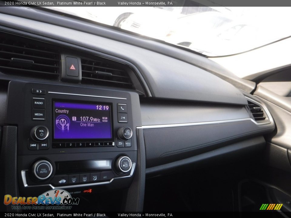 2020 Honda Civic LX Sedan Platinum White Pearl / Black Photo #13