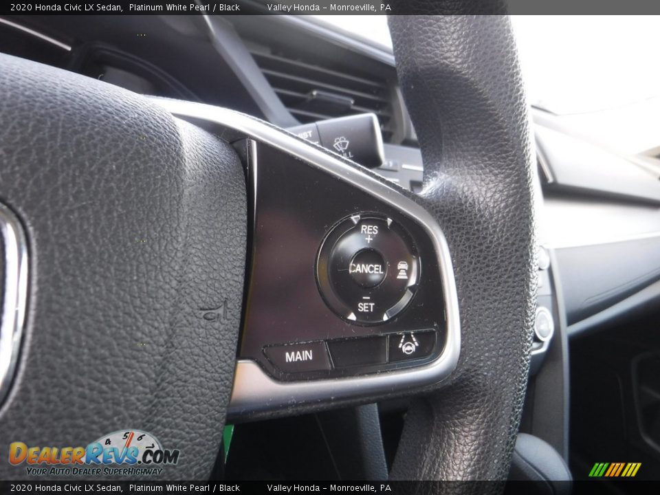 2020 Honda Civic LX Sedan Platinum White Pearl / Black Photo #17