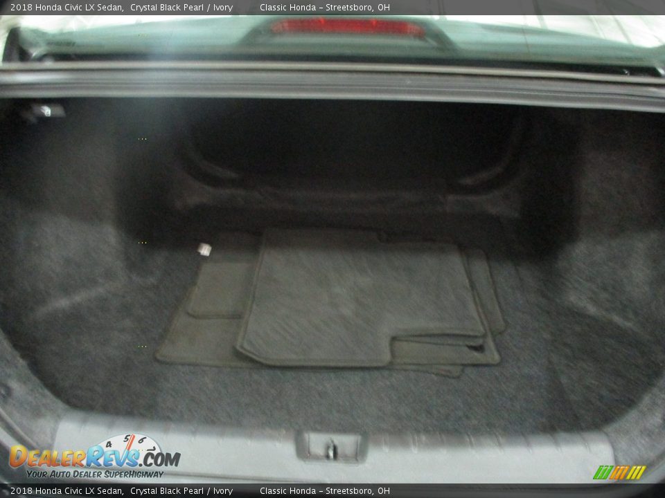 2018 Honda Civic LX Sedan Crystal Black Pearl / Ivory Photo #20