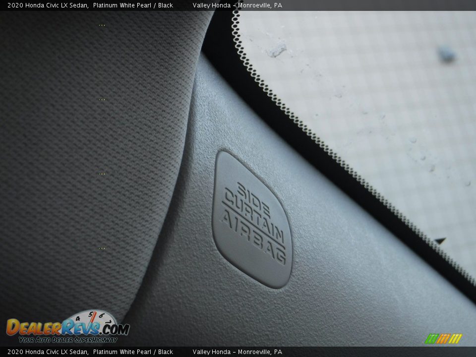2020 Honda Civic LX Sedan Platinum White Pearl / Black Photo #19