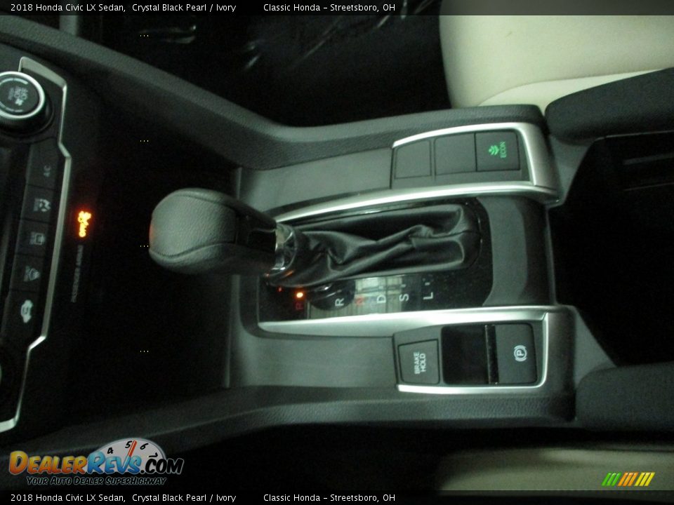 2018 Honda Civic LX Sedan Crystal Black Pearl / Ivory Photo #32