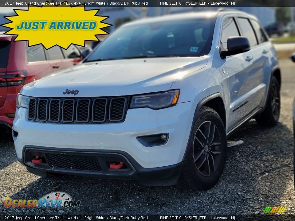 2017 Jeep Grand Cherokee Trailhawk 4x4 Bright White / Black/Dark Ruby Red Photo #1