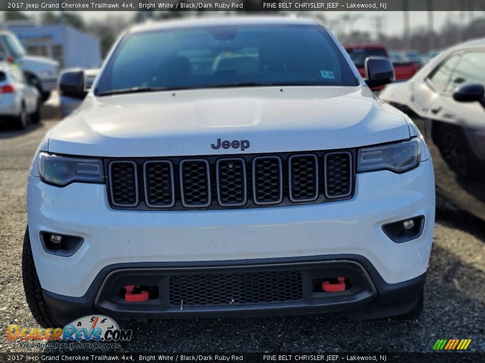 2017 Jeep Grand Cherokee Trailhawk 4x4 Bright White / Black/Dark Ruby Red Photo #2