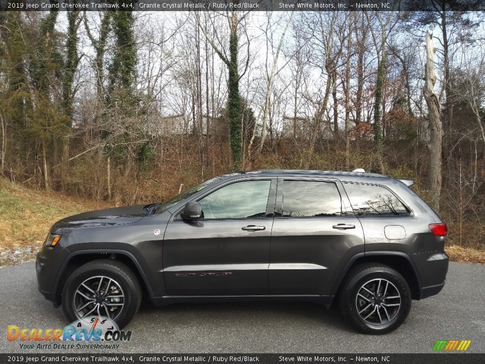 2019 Jeep Grand Cherokee Trailhawk 4x4 Granite Crystal Metallic / Ruby Red/Black Photo #1