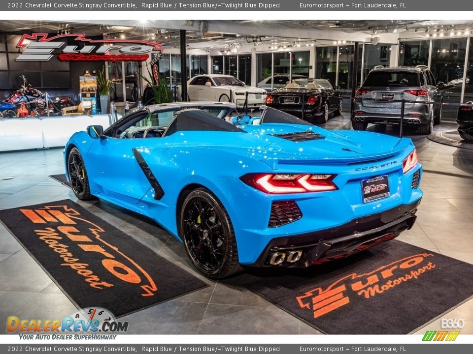 2022 Chevrolet Corvette Stingray Convertible Rapid Blue / Tension Blue/­Twilight Blue Dipped Photo #3