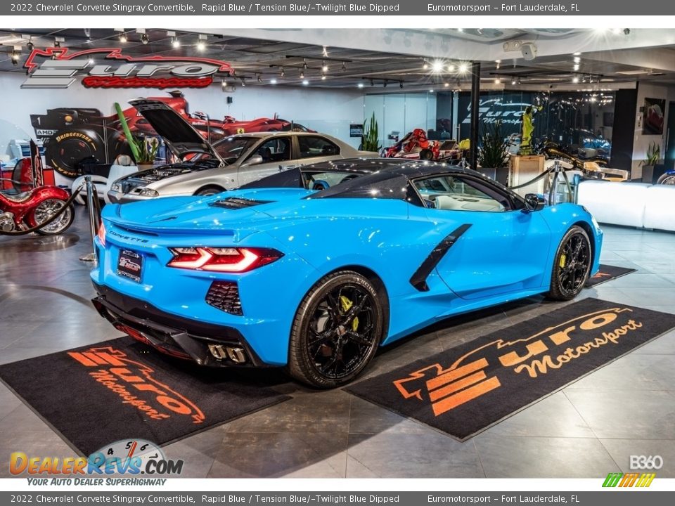 2022 Chevrolet Corvette Stingray Convertible Rapid Blue / Tension Blue/­Twilight Blue Dipped Photo #4