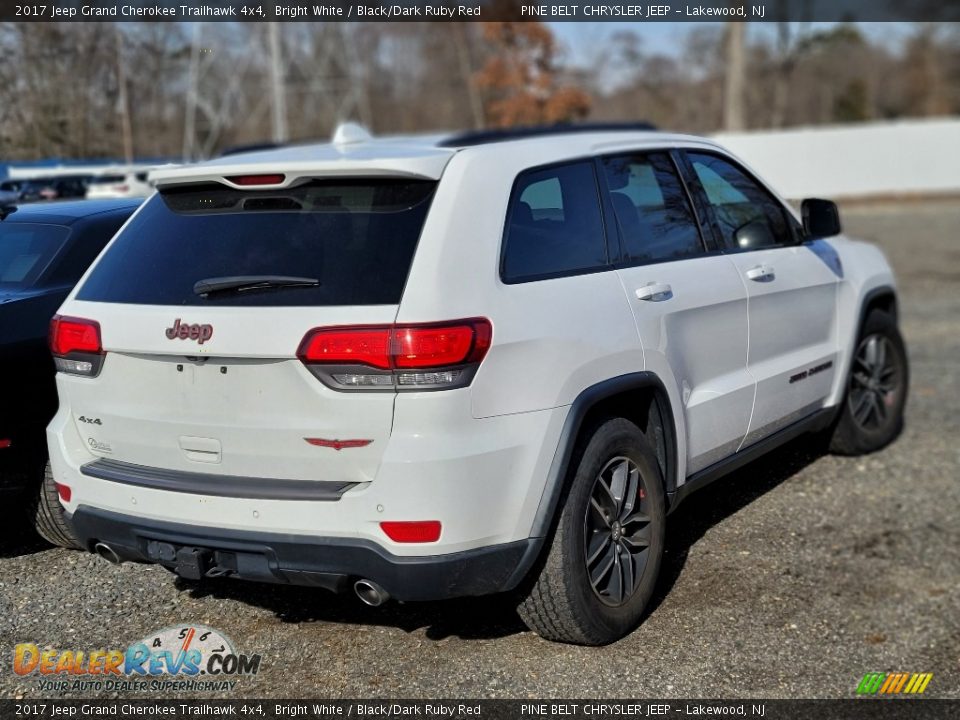 2017 Jeep Grand Cherokee Trailhawk 4x4 Bright White / Black/Dark Ruby Red Photo #4