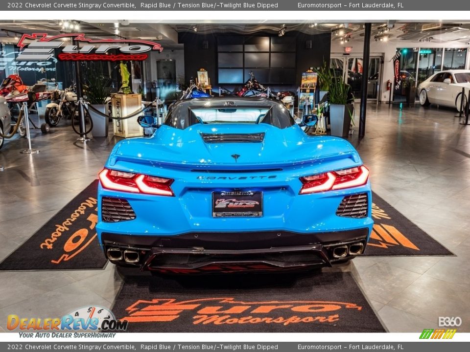 2022 Chevrolet Corvette Stingray Convertible Rapid Blue / Tension Blue/­Twilight Blue Dipped Photo #5
