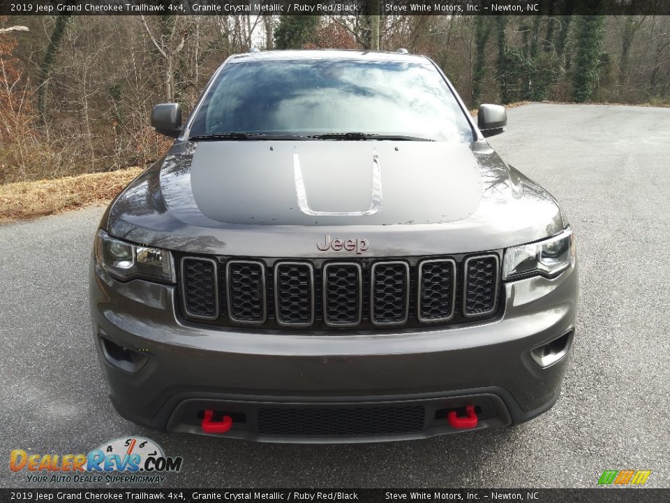 2019 Jeep Grand Cherokee Trailhawk 4x4 Granite Crystal Metallic / Ruby Red/Black Photo #3