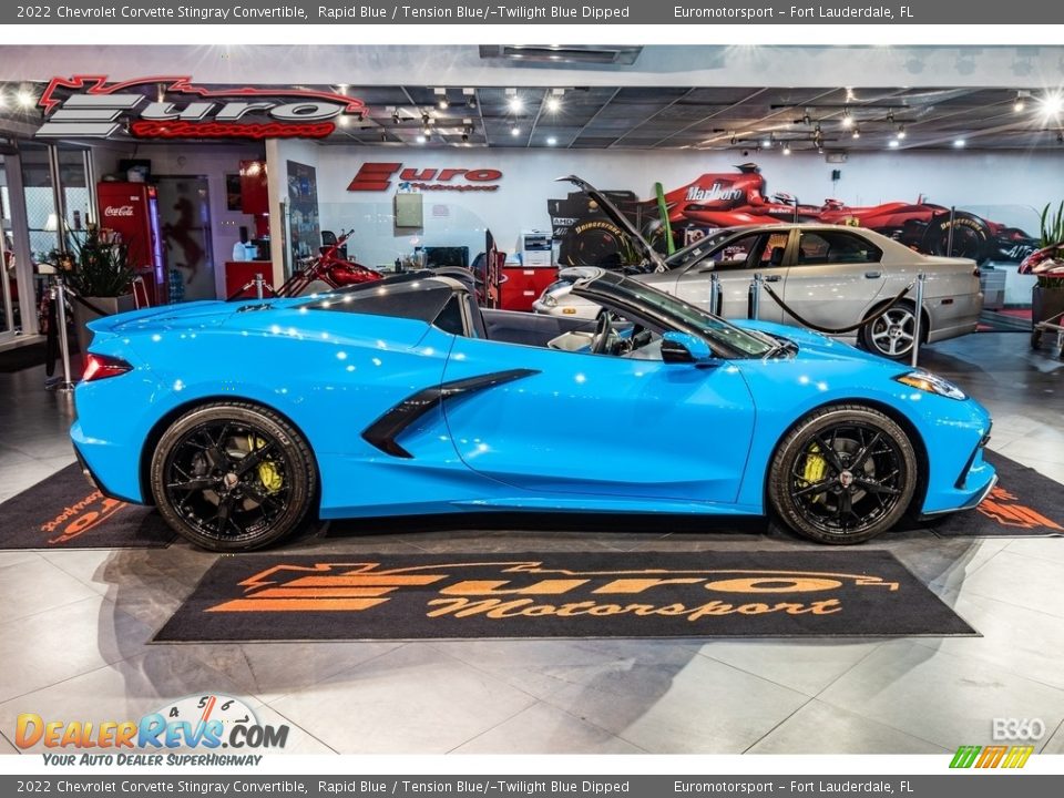 2022 Chevrolet Corvette Stingray Convertible Rapid Blue / Tension Blue/­Twilight Blue Dipped Photo #6
