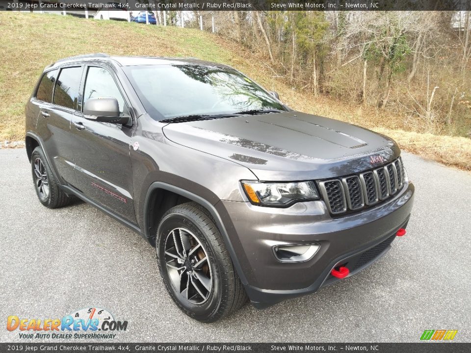 2019 Jeep Grand Cherokee Trailhawk 4x4 Granite Crystal Metallic / Ruby Red/Black Photo #4