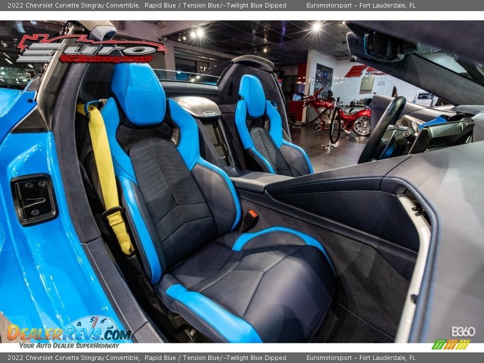 2022 Chevrolet Corvette Stingray Convertible Rapid Blue / Tension Blue/­Twilight Blue Dipped Photo #8