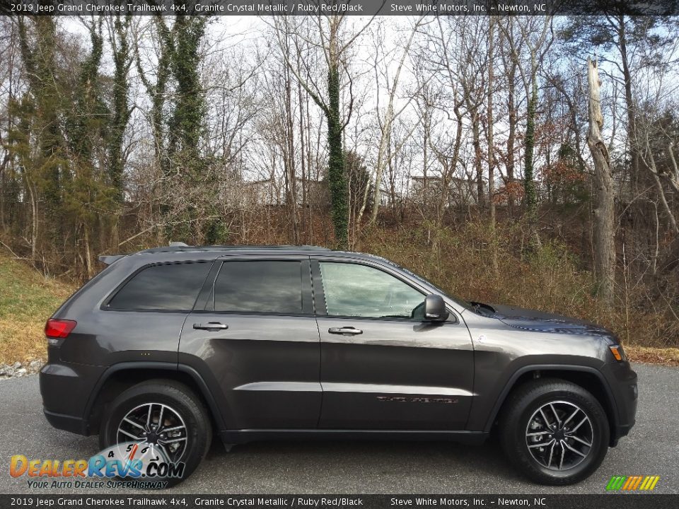 2019 Jeep Grand Cherokee Trailhawk 4x4 Granite Crystal Metallic / Ruby Red/Black Photo #6