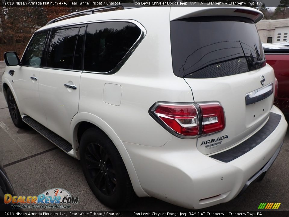 2019 Nissan Armada Platinum 4x4 Pearl White Tricoat / Charcoal Photo #3