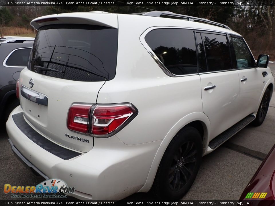 2019 Nissan Armada Platinum 4x4 Pearl White Tricoat / Charcoal Photo #4