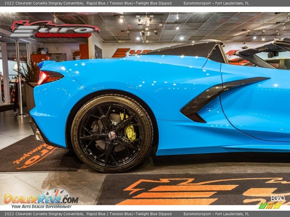 2022 Chevrolet Corvette Stingray Convertible Rapid Blue / Tension Blue/­Twilight Blue Dipped Photo #10