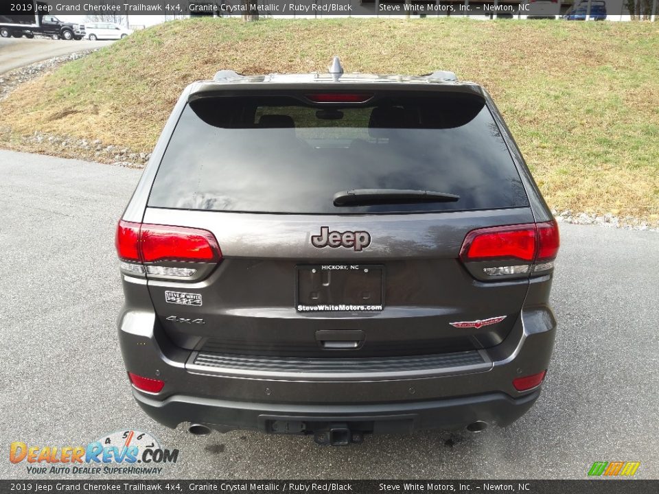 2019 Jeep Grand Cherokee Trailhawk 4x4 Granite Crystal Metallic / Ruby Red/Black Photo #8