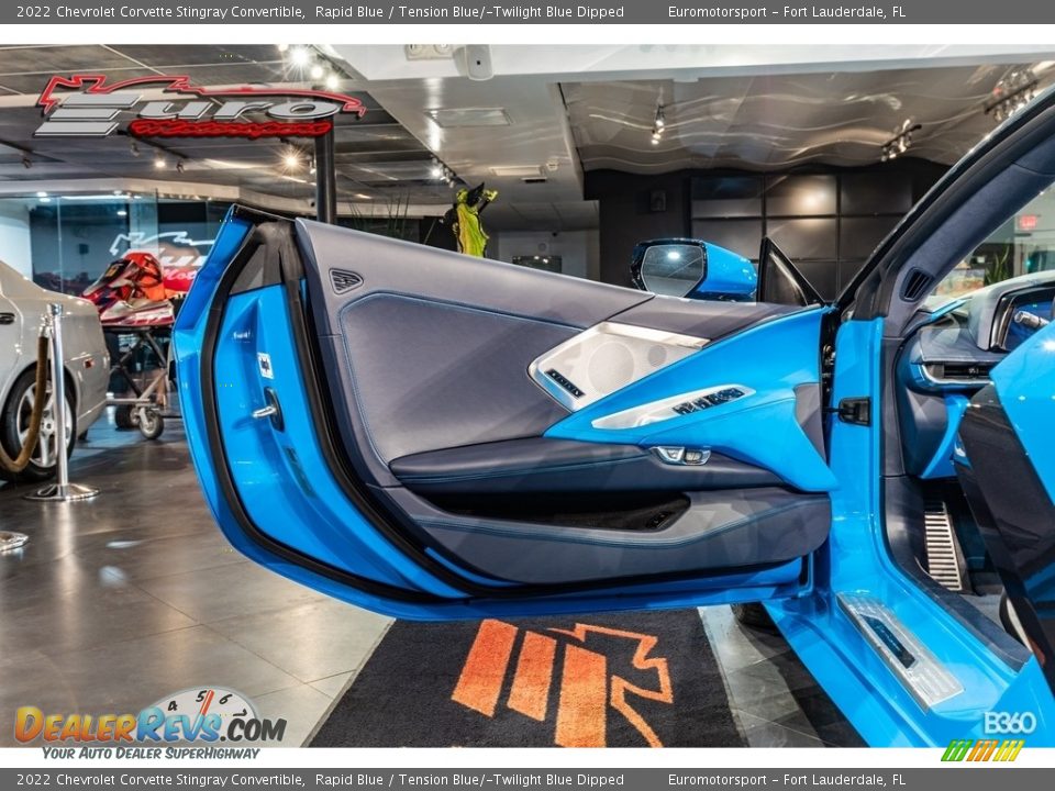 2022 Chevrolet Corvette Stingray Convertible Rapid Blue / Tension Blue/­Twilight Blue Dipped Photo #11