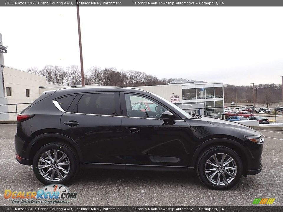 2021 Mazda CX-5 Grand Touring AWD Jet Black Mica / Parchment Photo #1