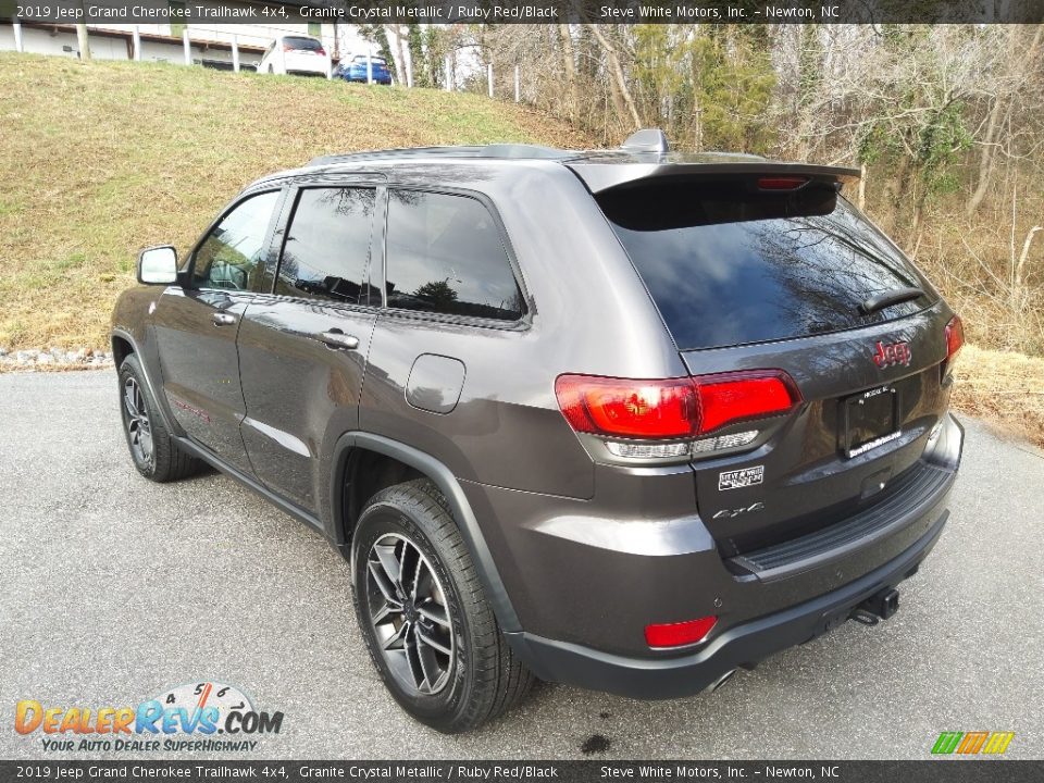 2019 Jeep Grand Cherokee Trailhawk 4x4 Granite Crystal Metallic / Ruby Red/Black Photo #9