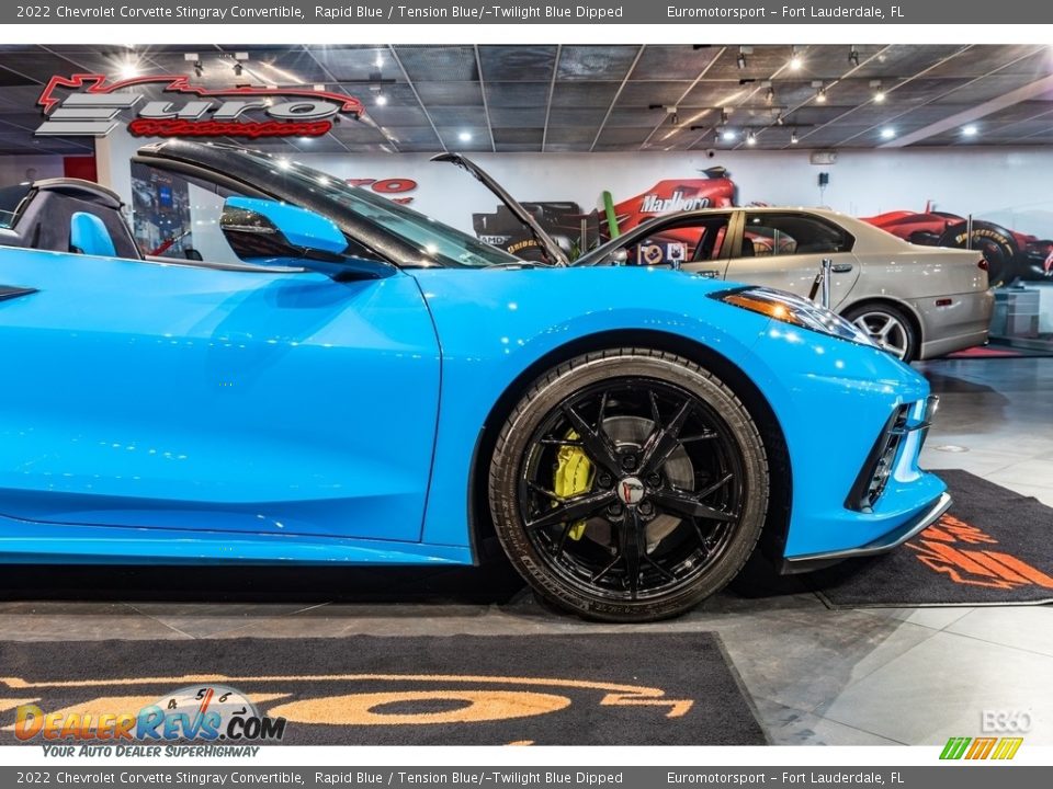 2022 Chevrolet Corvette Stingray Convertible Rapid Blue / Tension Blue/­Twilight Blue Dipped Photo #13