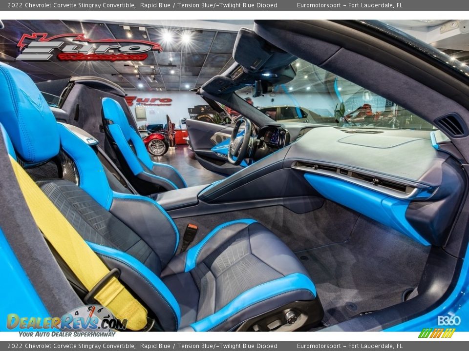 2022 Chevrolet Corvette Stingray Convertible Rapid Blue / Tension Blue/­Twilight Blue Dipped Photo #14