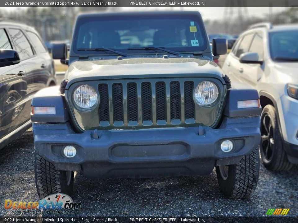 2021 Jeep Wrangler Unlimited Sport 4x4 Sarge Green / Black Photo #2