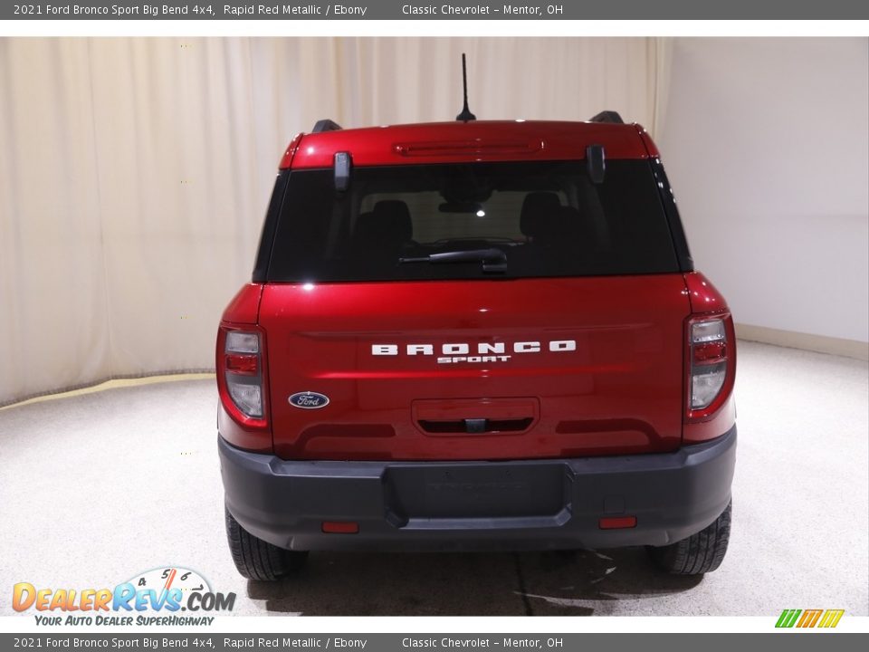 2021 Ford Bronco Sport Big Bend 4x4 Rapid Red Metallic / Ebony Photo #18