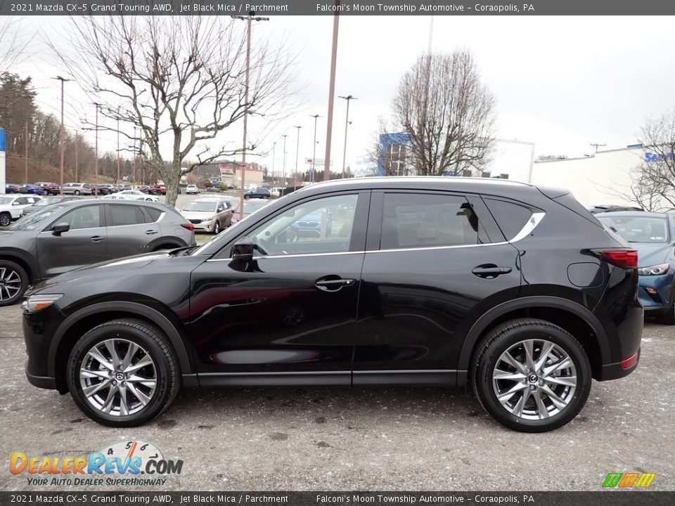 2021 Mazda CX-5 Grand Touring AWD Jet Black Mica / Parchment Photo #6