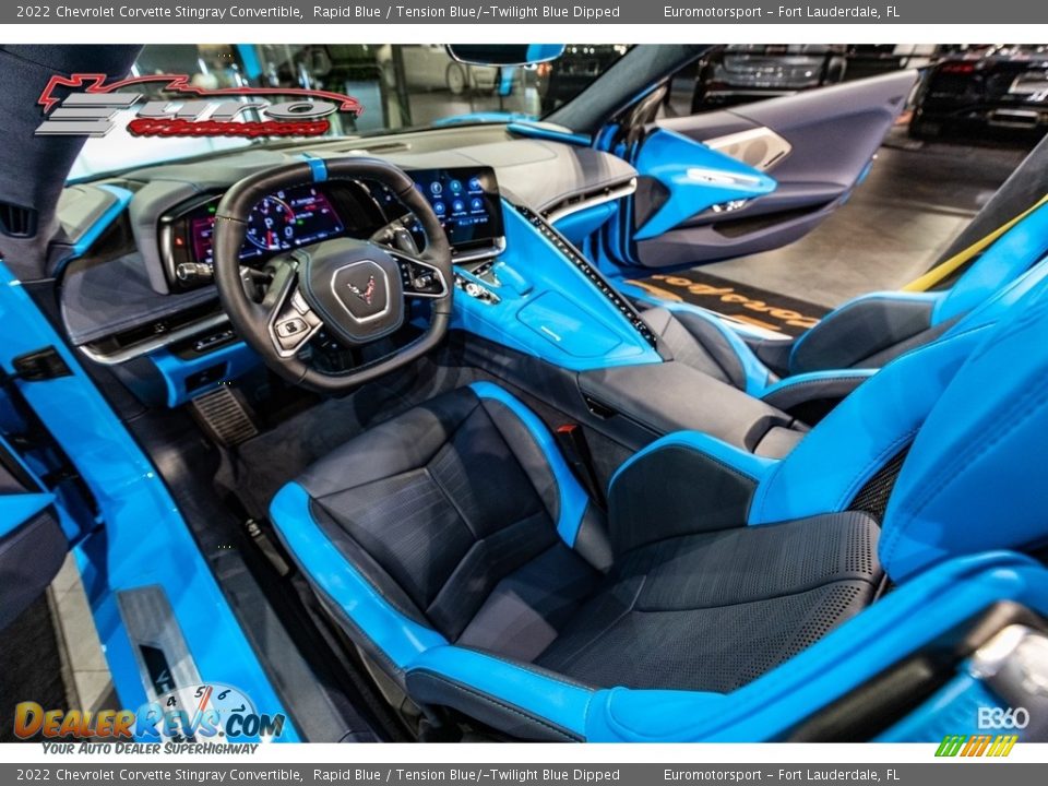 2022 Chevrolet Corvette Stingray Convertible Rapid Blue / Tension Blue/­Twilight Blue Dipped Photo #17