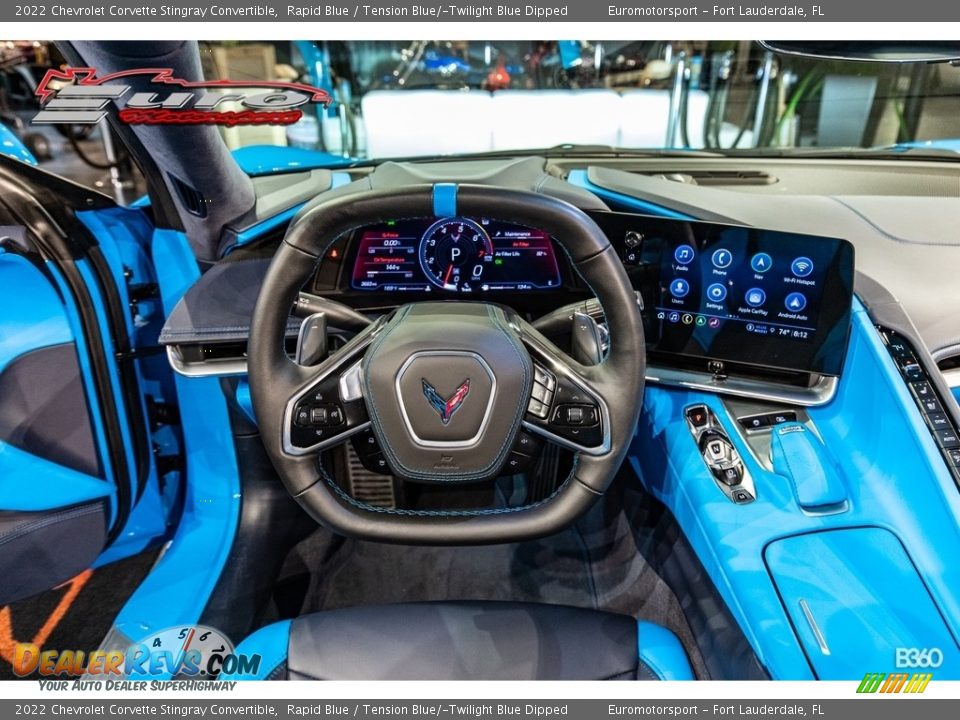 2022 Chevrolet Corvette Stingray Convertible Rapid Blue / Tension Blue/­Twilight Blue Dipped Photo #18