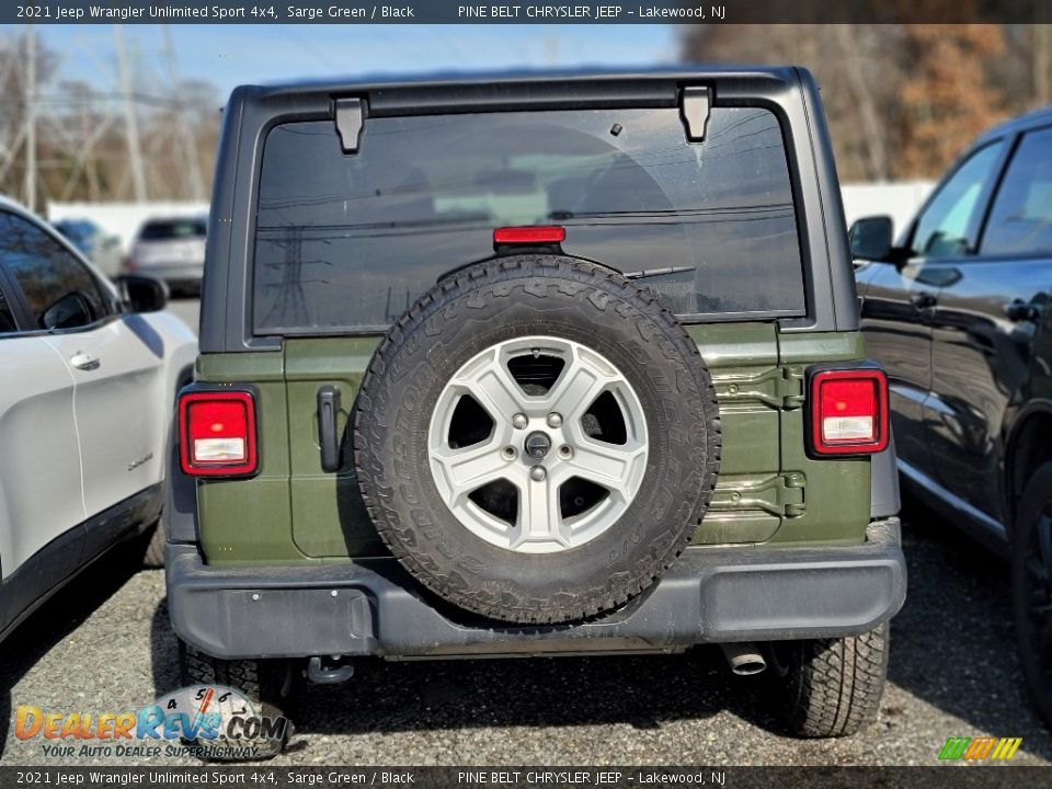 2021 Jeep Wrangler Unlimited Sport 4x4 Sarge Green / Black Photo #5