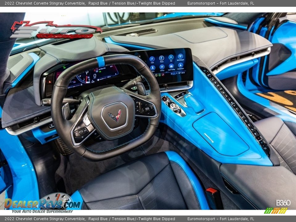 2022 Chevrolet Corvette Stingray Convertible Rapid Blue / Tension Blue/­Twilight Blue Dipped Photo #19