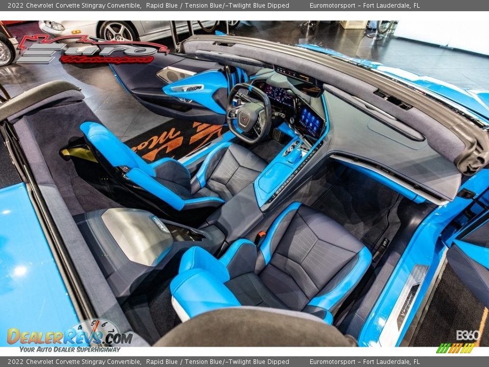 2022 Chevrolet Corvette Stingray Convertible Rapid Blue / Tension Blue/­Twilight Blue Dipped Photo #21