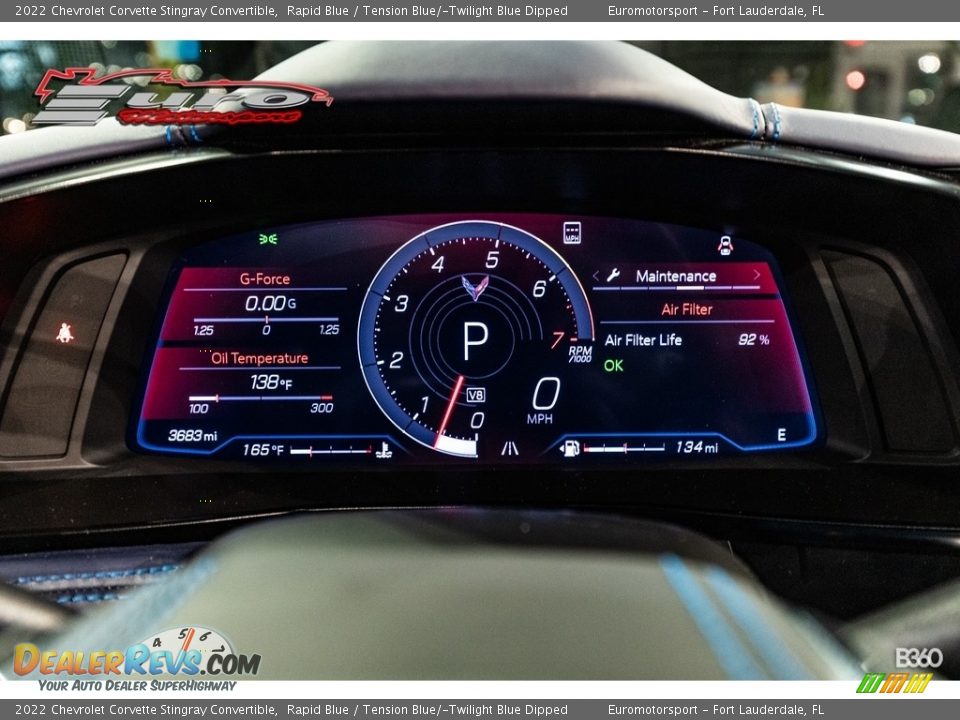 2022 Chevrolet Corvette Stingray Convertible Rapid Blue / Tension Blue/­Twilight Blue Dipped Photo #22