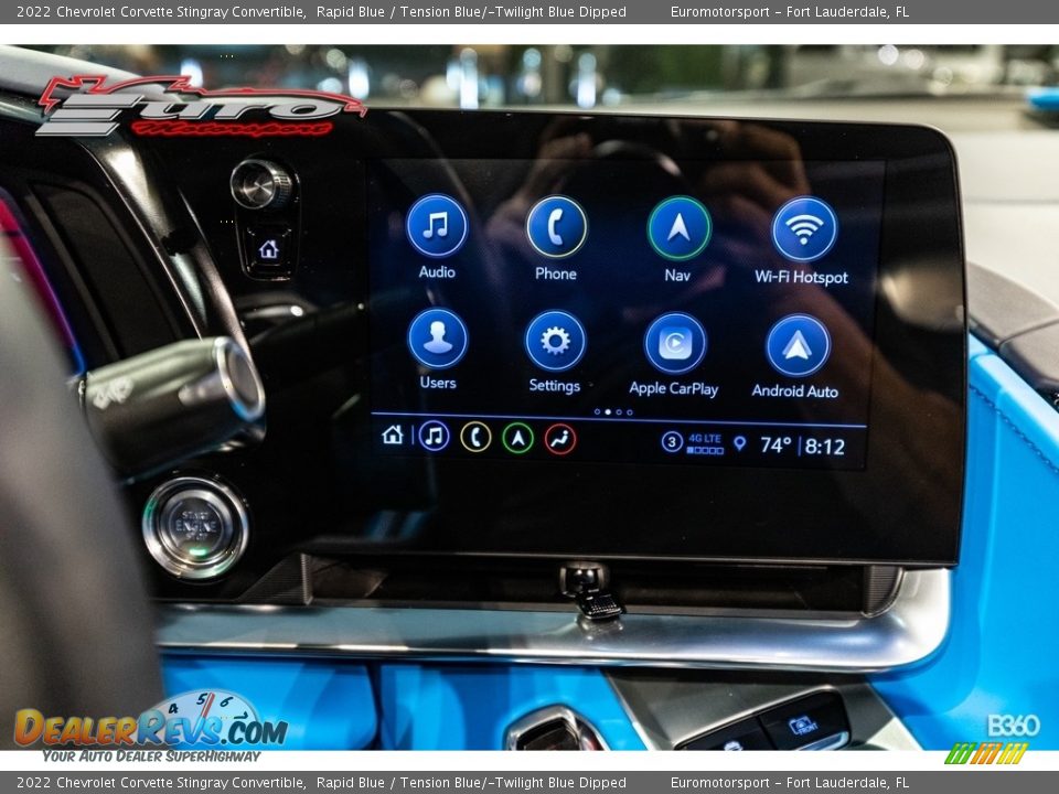 2022 Chevrolet Corvette Stingray Convertible Rapid Blue / Tension Blue/­Twilight Blue Dipped Photo #23