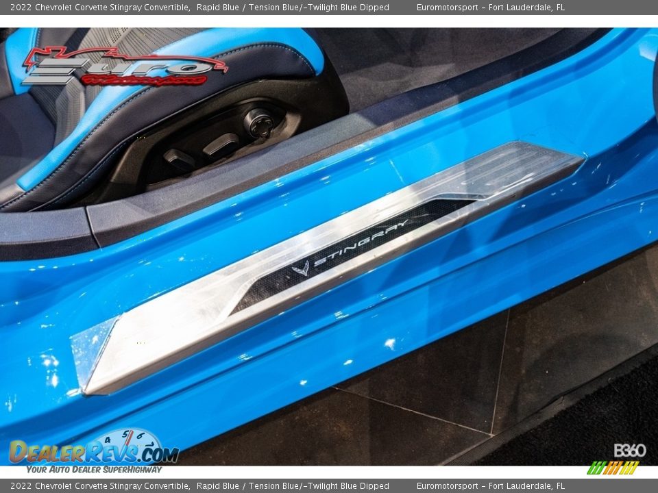 2022 Chevrolet Corvette Stingray Convertible Rapid Blue / Tension Blue/­Twilight Blue Dipped Photo #26