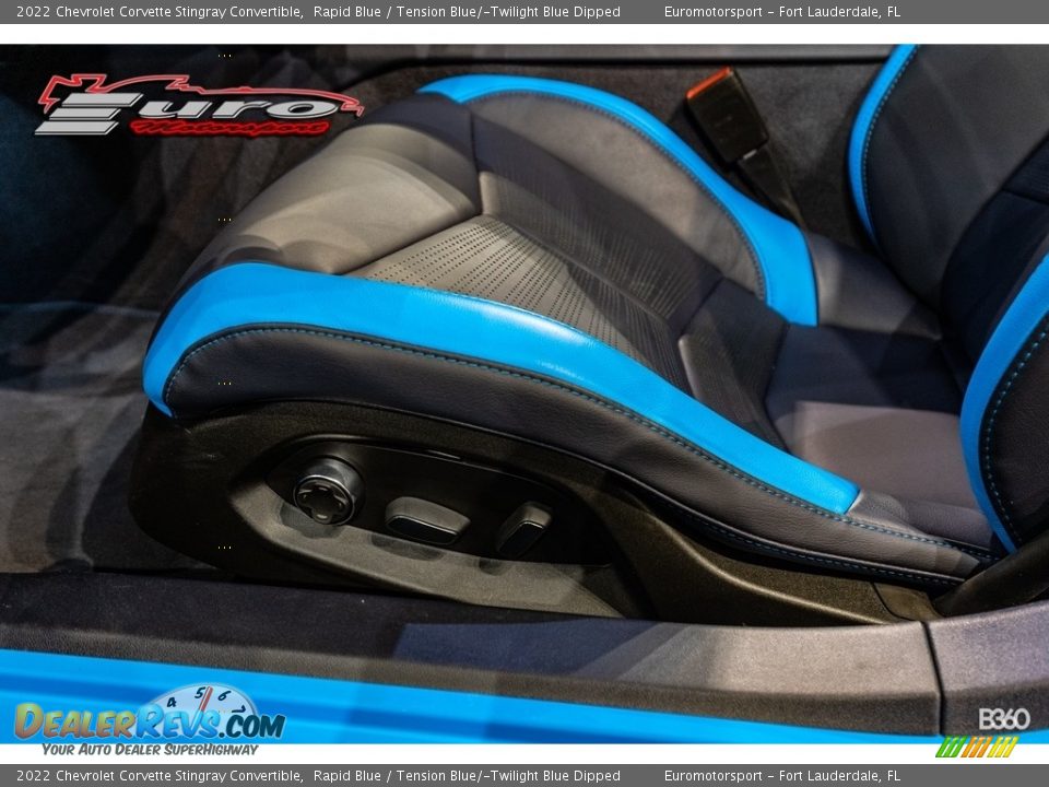 2022 Chevrolet Corvette Stingray Convertible Rapid Blue / Tension Blue/­Twilight Blue Dipped Photo #27